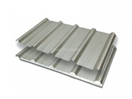 แผ่นผนังเมทัลชีทลอนฝ้าเพดาน